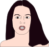 Girl Head Clip Art