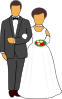Wedding Couple Clip Art
