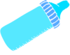Baby Bottle Blue Clip Art