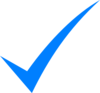 Blue Check Mark Clip Art