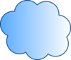 Blue Cloud Clip Art