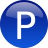 Blue P Clip Art