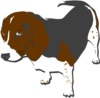 Grey Beagle Clip Art
