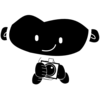 Monkey-camera-black-white Clip Art