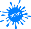 New Blue Splash Ink Clip Art