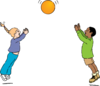 Playing Ball Clip Art