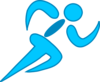 Runnerblue Clip Art
